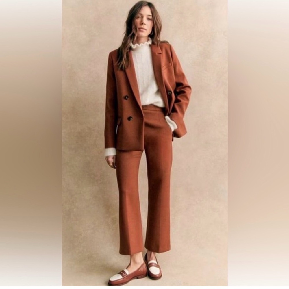 Sezane Martin Crop Trousers Size US 4 | Fr 36